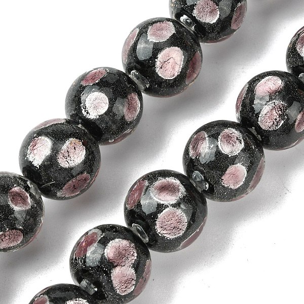 PandaHall Handmade Silver Sand Lampwork Beads Strands, Round with Dot, Pearl Pink, 14.5mm, Hole: 1.4mm, about 128pcs/strand, 14.96''(38cm)...
PandaHall Handmade Silver Sand Lampwork Beads Strands, Round with Dot, Pearl Pink, 14.5mm, Hole: 1.4mm, about 128pcs/strand, 14.96''(38cm)...