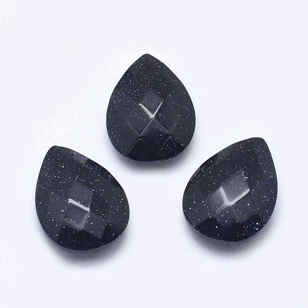 PandaHall Synthetic Blue Goldstone Cabochons, Faceted, teardrop, 17~18x12.5x4.5~6mm Blue Goldstone Teardrop
PandaHall Synthetic Blue Goldstone Cabochons, Faceted, teardrop, 17~18x12.5x4.5~6mm Blue Goldstone Teardrop