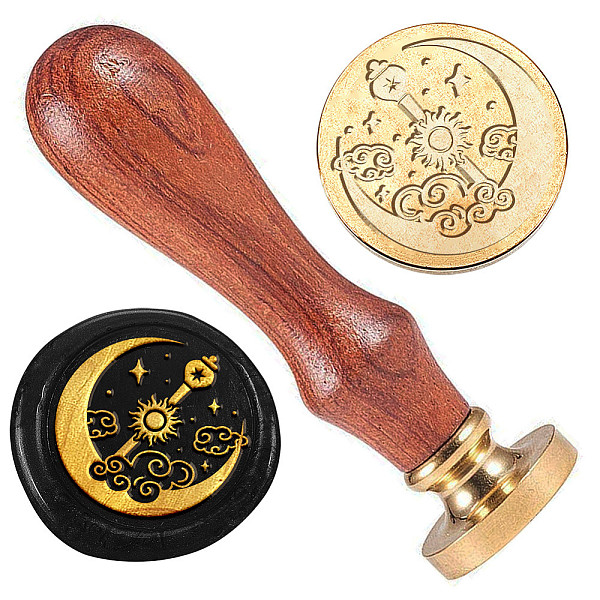 PandaHall Golden Plated Brass Sealing Wax Stamp Head, with Wood Handle, for Envelopes Invitations, Gift Cards, Moon, 83x22mm, Head: 7.5mm...
PandaHall Golden Plated Brass Sealing Wax Stamp Head, with Wood Handle, for Envelopes Invitations, Gift Cards, Moon, 83x22mm, Head: 7.5mm...
