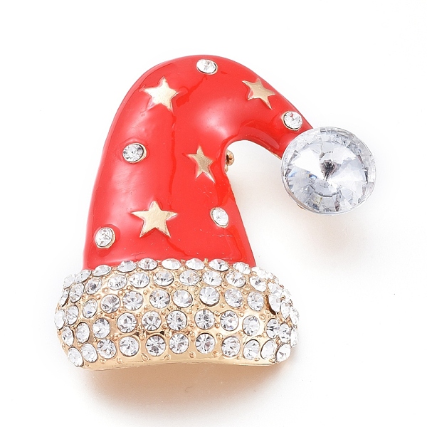 PandaHall Golden Plated Alloy Brooches, with Crystal Rhinestone and Enamel, Christmas Hat, for Christmas, Red, 44.5x40.5x17.5mm, Pin: 0.8mm...
PandaHall Golden Plated Alloy Brooches, with Crystal Rhinestone and Enamel, Christmas Hat, for Christmas, Red, 44.5x40.5x17.5mm, Pin: 0.8mm...