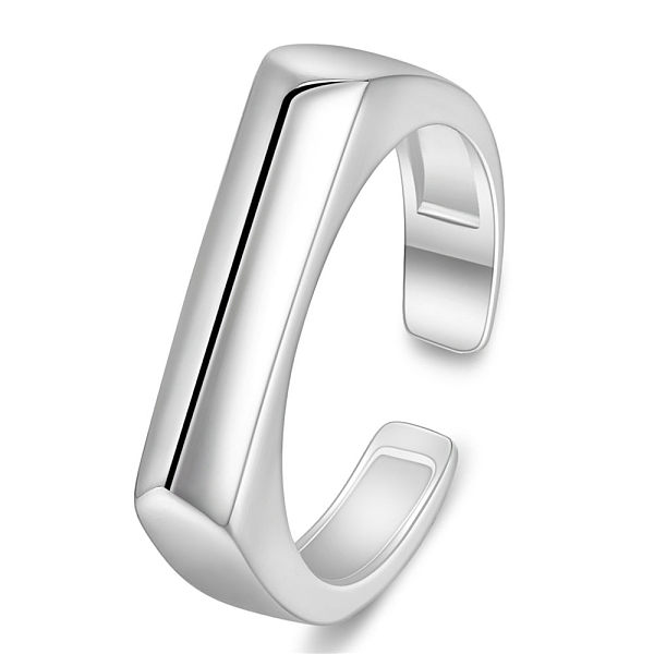 PandaHall SHEGRACE Rhodium Plated 925 Sterling Silver Cuff Rings, Open Rings, Platinum, Size 7, 17mm Sterling Silver
PandaHall SHEGRACE Rhodium Plated 925 Sterling Silver Cuff Rings, Open Rings, Platinum, Size 7, 17mm Sterling Silver