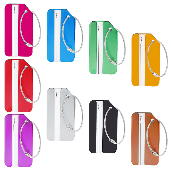 PandaHall PH 9 Pack Luggage Tags, Aluminum Luggage Tag Holder Metal Handbag Tag Suitcase Instrument Tag Baggage Tags Name ID Labels for..., Multicolor
PandaHall PH 9 Pack Luggage Tags, Aluminum Luggage Tag Holder Metal Handbag Tag Suitcase Instrument Tag Baggage Tags Name ID Labels for..., Multicolor