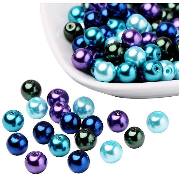 PandaHall 100pcs 8mm Ocean Mix Pearlized Glass Pearl Beads Pearl Crafts Beads for Jewelry Making and Decoration Glass Round Multicolor
PandaHall 100pcs 8mm Ocean Mix Pearlized Glass Pearl Beads Pearl Crafts Beads for Jewelry Making and Decoration Glass Round Multicolor