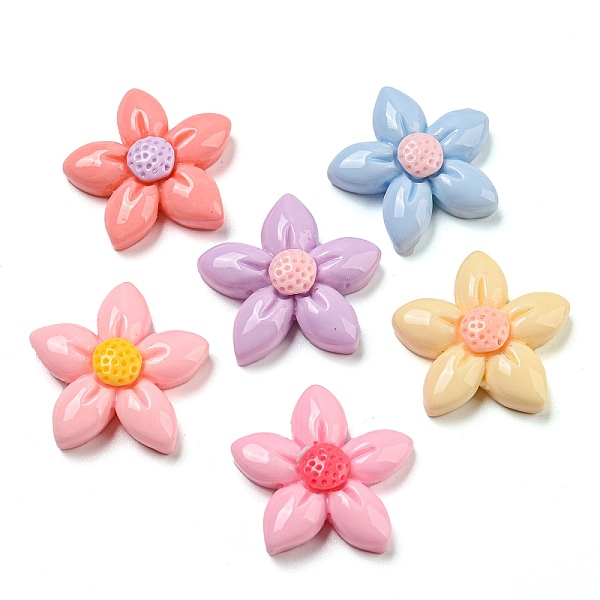 PandaHall Opaque Resin Decoden Cabochons, Flower, Mixed Color, 22.5x22.5x7mm Resin Flower Multicolor
PandaHall Opaque Resin Decoden Cabochons, Flower, Mixed Color, 22.5x22.5x7mm Resin Flower Multicolor