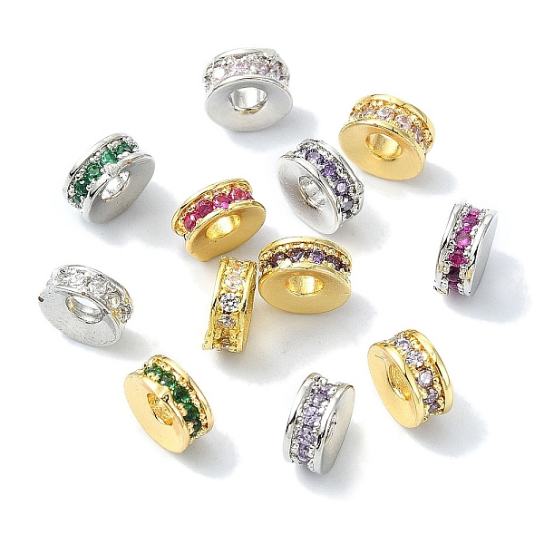 PandaHall Rack Plating Brass Pave Cubic Zirconia Beads, Long-Lasting Plated, Lead Free & Cadmium Free, Real 18K Gold Plated, Flat Round..., Multicolor
PandaHall Rack Plating Brass Pave Cubic Zirconia Beads, Long-Lasting Plated, Lead Free & Cadmium Free, Real 18K Gold Plated, Flat Round..., Multicolor