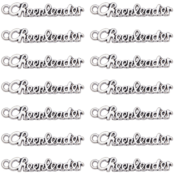 PandaHall SUNNYCLUE 100PCS Alloy Pendants, Word Cheerleader Charm, Antique Silver, 27.5x5x1.5mm, Hole: 1.4mm Alloy Word
PandaHall SUNNYCLUE 100PCS Alloy Pendants, Word Cheerleader Charm, Antique Silver, 27.5x5x1.5mm, Hole: 1.4mm Alloy Word