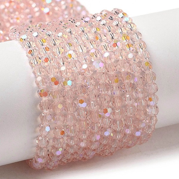 PandaHall Electroplate Transparent Glass Beads Strands, Faceted, Round, Rainbow Plated, Pink, 3mm, Hole: 0.8mm, about 164~166pcs/strand...
PandaHall Electroplate Transparent Glass Beads Strands, Faceted, Round, Rainbow Plated, Pink, 3mm, Hole: 0.8mm, about 164~166pcs/strand...