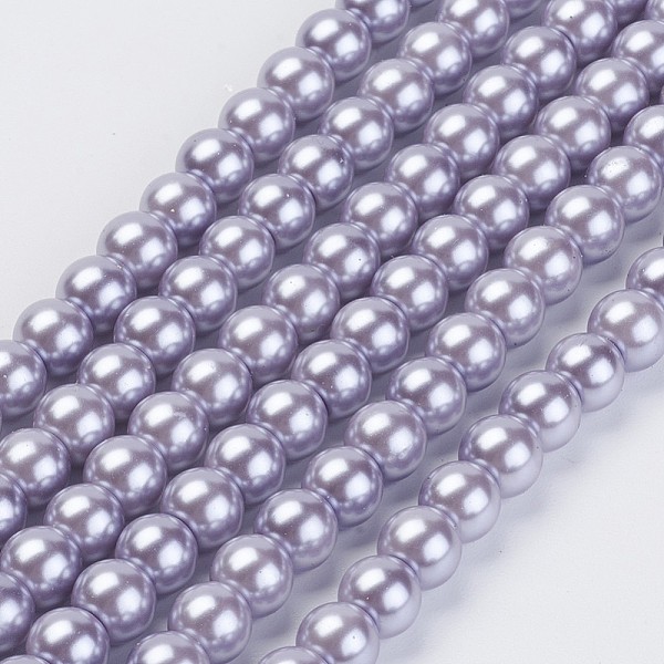 PandaHall Eco-Friendly Dyed Glass Pearl Beads Strands, Grade A, Round, Cotton Cord Threaded, Lilac, 6mm, Hole: 1.2~1.5mm, about 70pcs/strand..., Purple
PandaHall Eco-Friendly Dyed Glass Pearl Beads Strands, Grade A, Round, Cotton Cord Threaded, Lilac, 6mm, Hole: 1.2~1.5mm, about 70pcs/strand..., Purple