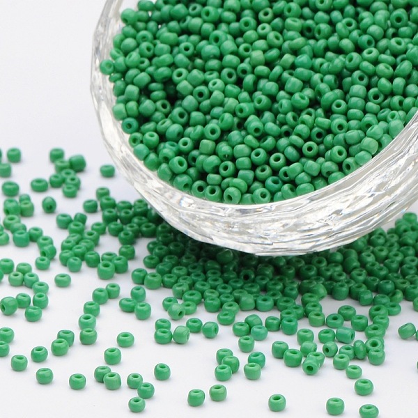 PandaHall Glass Seed Beads, Opaque Colours Seed, Small Craft Beads for DIY Jewelry Making, Round, Pale Green, 2mm, Hole:1mm, about...
PandaHall Glass Seed Beads, Opaque Colours Seed, Small Craft Beads for DIY Jewelry Making, Round, Pale Green, 2mm, Hole:1mm, about...