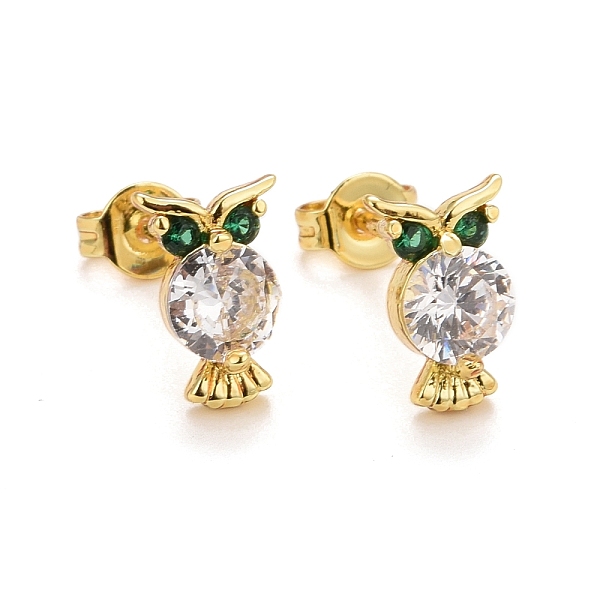 PandaHall Rack Plating Brass Micro Pave Cubic Zirconia Stud Earrings, Long-Lasting Real 18K Gold Plated, Lead Free & Cadmium Free, Owl..., Green
PandaHall Rack Plating Brass Micro Pave Cubic Zirconia Stud Earrings, Long-Lasting Real 18K Gold Plated, Lead Free & Cadmium Free, Owl..., Green