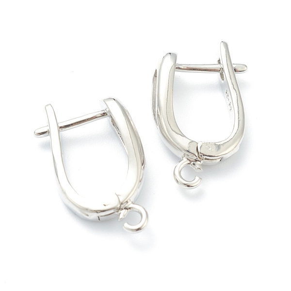 PandaHall Brass Hoop Earring Findings with Latch Back Closure, with Horizontal Loop, Long-Lasting Plated, U Shape, Platinum, 21x13x5.5mm...
PandaHall Brass Hoop Earring Findings with Latch Back Closure, with Horizontal Loop, Long-Lasting Plated, U Shape, Platinum, 21x13x5.5mm...