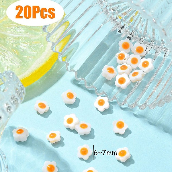 PandaHall Natural White Shell Beads, Double Sides with Enamel, Flower, Orange, 6~7x6.5~7x4mm, Hole: 0.7mm White Shell Flower Orange
PandaHall Natural White Shell Beads, Double Sides with Enamel, Flower, Orange, 6~7x6.5~7x4mm, Hole: 0.7mm White Shell Flower Orange