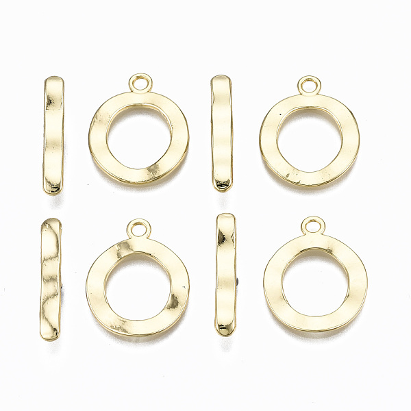 PandaHall Alloy Toggle Clasps, Cadmium Free & Nickel Free & Lead Free, Ring, Real 16K Gold Plated, Ring: 23x18x1.5mm, Hole: 2.5mm, Bar...
PandaHall Alloy Toggle Clasps, Cadmium Free & Nickel Free & Lead Free, Ring, Real 16K Gold Plated, Ring: 23x18x1.5mm, Hole: 2.5mm, Bar...