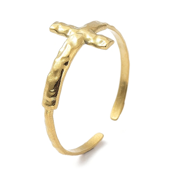 PandaHall 304 Stainless Steel Finger Rings, Polished, Religion Cross Cuff Rings for Women, Real 18K Gold Plated, 1.5mm, Inner Diameter...
PandaHall 304 Stainless Steel Finger Rings, Polished, Religion Cross Cuff Rings for Women, Real 18K Gold Plated, 1.5mm, Inner Diameter...
