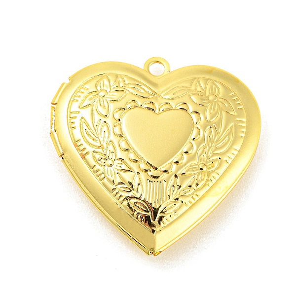 PandaHall Rack Plating Brass Locket Pendants, Photo Frame Pendants for Necklaces, Cadmium Free & Lead Free, Heart with Flower Charm, Real...
PandaHall Rack Plating Brass Locket Pendants, Photo Frame Pendants for Necklaces, Cadmium Free & Lead Free, Heart with Flower Charm, Real...