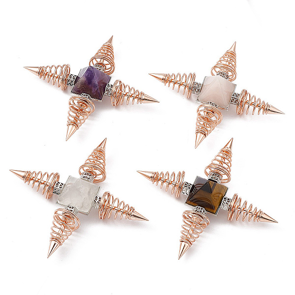 PandaHall Rose Gold Brass Spritual Energy Generator, with Gemstone Pyramid and Conductive Coils, for Body Healing, Reiki Balancing Chakras...
PandaHall Rose Gold Brass Spritual Energy Generator, with Gemstone Pyramid and Conductive Coils, for Body Healing, Reiki Balancing Chakras...