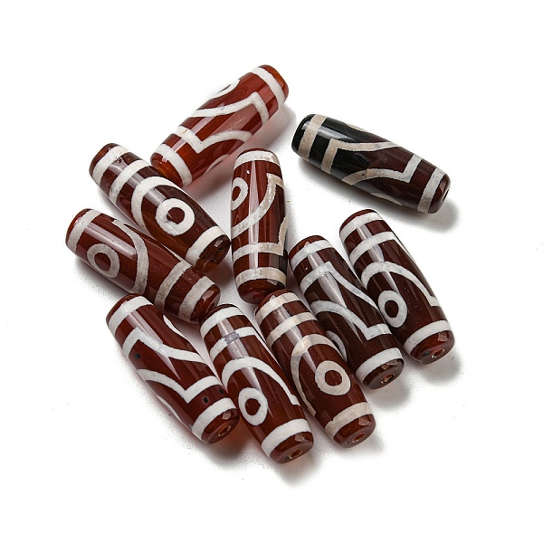 PandaHall Tibetan Style dZi Beads Strands, Natural Dyed Agate Beads, Rice, Red, 2-Eye, 30x10mm, Hole: 2mm Tibetan Agate Rice Red
PandaHall Tibetan Style dZi Beads Strands, Natural Dyed Agate Beads, Rice, Red, 2-Eye, 30x10mm, Hole: 2mm Tibetan Agate Rice Red