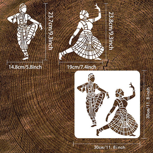PandaHall FINGERINSPIRE Indian Dance Stencils 30x30cm Indian Stencil Template Plastic 2 Indian Dancer Pattern Stencils Reusable Classical..., White
PandaHall FINGERINSPIRE Indian Dance Stencils 30x30cm Indian Stencil Template Plastic 2 Indian Dancer Pattern Stencils Reusable Classical..., White