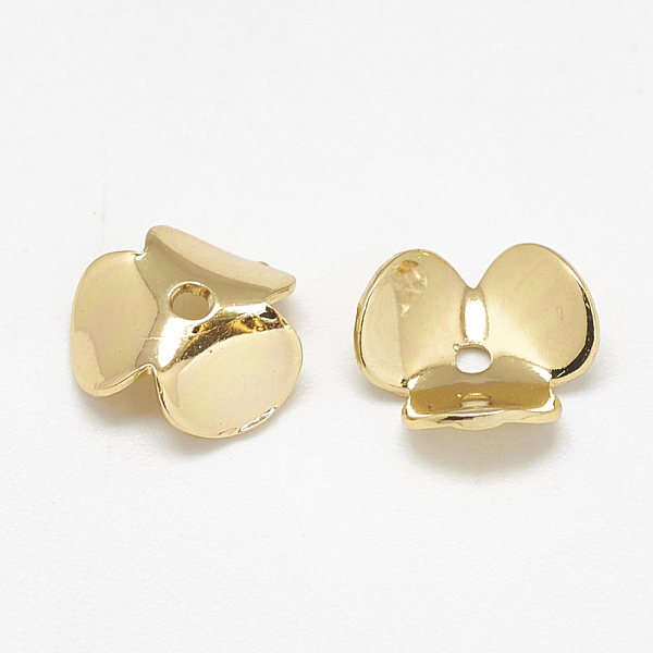 PandaHall Brass Bead Cap Findings, 3-Petal, Flower, Real 18K Gold Plated, 9x9x3mm, Hole: 1mm Brass
PandaHall Brass Bead Cap Findings, 3-Petal, Flower, Real 18K Gold Plated, 9x9x3mm, Hole: 1mm Brass