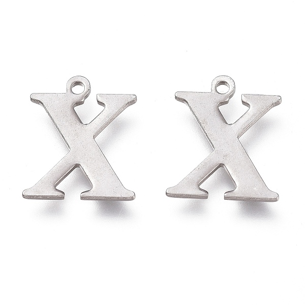 PandaHall 304 Stainless Steel Charms, Laser Cut, Alphabet, Stainless Steel Color, Letter.X, 12.5x10.5x0.8mm, Hole: 1mm 304 Stainless Steel...
PandaHall 304 Stainless Steel Charms, Laser Cut, Alphabet, Stainless Steel Color, Letter.X, 12.5x10.5x0.8mm, Hole: 1mm 304 Stainless Steel...