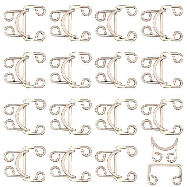 PandaHall CHGCRAFT 16Pcs Alloy Buckles, Closure Sewing Fasteners for Garment Accessories, Platinum, Buckles: 25~28x16.5x1.5mm, Hole: 4x5mm;...
PandaHall CHGCRAFT 16Pcs Alloy Buckles, Closure Sewing Fasteners for Garment Accessories, Platinum, Buckles: 25~28x16.5x1.5mm, Hole: 4x5mm;...