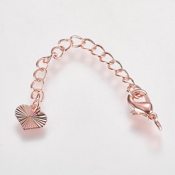 PandaHall Long-Lasting Plated Brass Chain Extender, with Lobster Claw Clasps and Heart Tips, Real Rose Gold Plated, 65x3mm, Hole: 2.5mm...
PandaHall Long-Lasting Plated Brass Chain Extender, with Lobster Claw Clasps and Heart Tips, Real Rose Gold Plated, 65x3mm, Hole: 2.5mm...