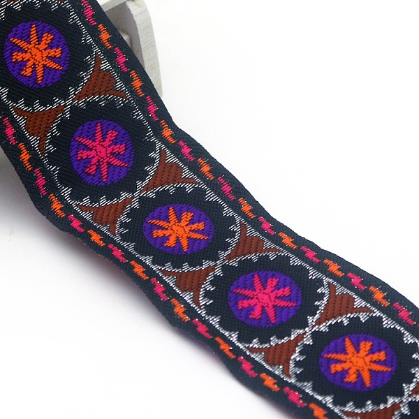 PandaHall Flat Ethnic Style Embroidery Polyester Ribbons, Jacquard Ribbon, Garment Accessories, Blue Violet, 2 inch(50mm), about 7.66 Yards...
PandaHall Flat Ethnic Style Embroidery Polyester Ribbons, Jacquard Ribbon, Garment Accessories, Blue Violet, 2 inch(50mm), about 7.66 Yards...