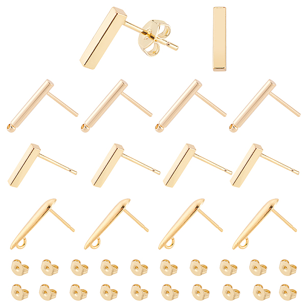 PandaHall SUPERFINDINGS 12pair 18K Gold Plated Brass Stud Earring Findings Including 4 Pairs Teardrop Stud Earring Findings 4 Pairs Earring...
PandaHall SUPERFINDINGS 12pair 18K Gold Plated Brass Stud Earring Findings Including 4 Pairs Teardrop Stud Earring Findings 4 Pairs Earring...