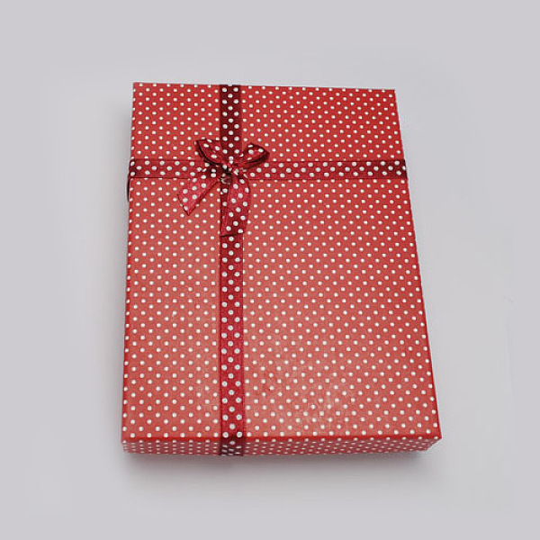 PandaHall Jewelry Cardboard Boxes with Bowknot and Sponge Inside, Rectangle, FireBrick, 160x120x30mm, Inner size: 155x115mm Paper Rectangle..., Red
PandaHall Jewelry Cardboard Boxes with Bowknot and Sponge Inside, Rectangle, FireBrick, 160x120x30mm, Inner size: 155x115mm Paper Rectangle..., Red