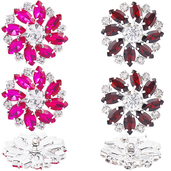 PandaHall GORGECRAFT 8Pcs Crystal Flower Buttons Rose & Date Red Rhinestone Buttons 1-Hole Brass Shank Buttons Embellishments Sew On..., Multicolor
PandaHall GORGECRAFT 8Pcs Crystal Flower Buttons Rose & Date Red Rhinestone Buttons 1-Hole Brass Shank Buttons Embellishments Sew On..., Multicolor