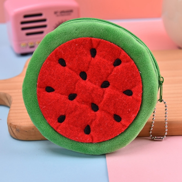 PandaHall Fruit Pattern Plush Wallet Pocket, Coin Purse with Zipper, Mini Pouch Purse, Watermelon Pattern, 12x1cm Cloth Watermelon Red
PandaHall Fruit Pattern Plush Wallet Pocket, Coin Purse with Zipper, Mini Pouch Purse, Watermelon Pattern, 12x1cm Cloth Watermelon Red