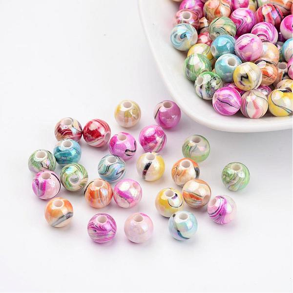 PandaHall AB Color Wave Printed Acrylic Beads, Round, Mixed Color, 8mm, Hole: 2mm, about 1800pcs/500g Acrylic Round Multicolor
PandaHall AB Color Wave Printed Acrylic Beads, Round, Mixed Color, 8mm, Hole: 2mm, about 1800pcs/500g Acrylic Round Multicolor