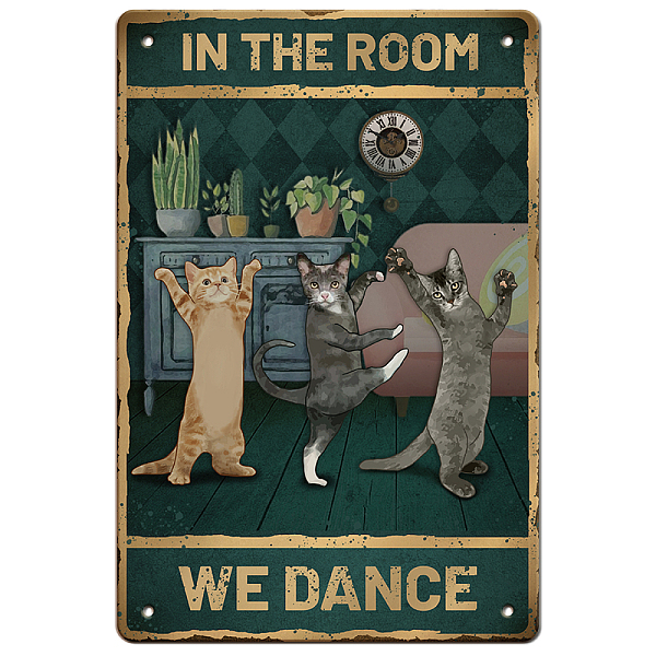 PandaHall GLOBLELAND Dancing Cats Vintage Metal Tin Sign Plaque Poster Retro Room Metal Wall Decorative Tin Signs 8×12inch for Home Kitchen..., Cyan
PandaHall GLOBLELAND Dancing Cats Vintage Metal Tin Sign Plaque Poster Retro Room Metal Wall Decorative Tin Signs 8×12inch for Home Kitchen..., Cyan