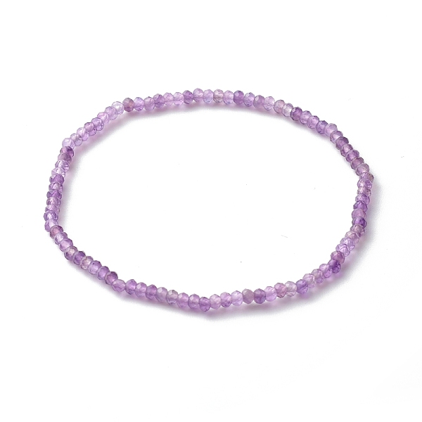 PandaHall Faceted Rondelle Natural Amethyst Beads Stretch Bracelets, Reiki February Birthstone Jewelry for Her, Inner Diameter: 2-3/8 inch...
PandaHall Faceted Rondelle Natural Amethyst Beads Stretch Bracelets, Reiki February Birthstone Jewelry for Her, Inner Diameter: 2-3/8 inch...