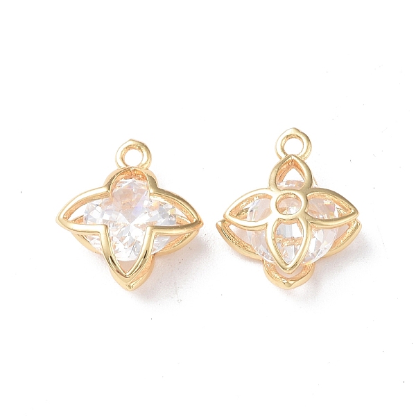 PandaHall Brass Charms, with Glass, 4-Petal Flower Charm, Real 18K Gold Plated, 15x12.5x5mm, Hole: 1.4mm Brass+Glass Flower Clear
PandaHall Brass Charms, with Glass, 4-Petal Flower Charm, Real 18K Gold Plated, 15x12.5x5mm, Hole: 1.4mm Brass+Glass Flower Clear
