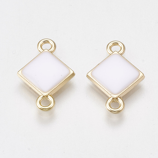 PandaHall Alloy Links connectors, with Enamel, Rhombus, Light Gold, White, 17x11.5x2mm, Hole: 1.5mm Alloy+Enamel Rhombus White
PandaHall Alloy Links connectors, with Enamel, Rhombus, Light Gold, White, 17x11.5x2mm, Hole: 1.5mm Alloy+Enamel Rhombus White