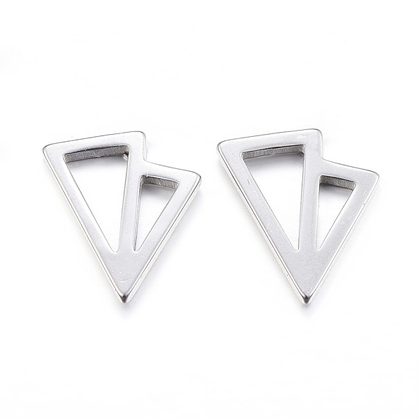 PandaHall 304 Stainless Steel Earlobe Plugs, Screw Back Earrings, Hypoallergenic Earrings, Triangle, Stainless Steel Color, 11mm, pin: 1mm...
PandaHall 304 Stainless Steel Earlobe Plugs, Screw Back Earrings, Hypoallergenic Earrings, Triangle, Stainless Steel Color, 11mm, pin: 1mm...