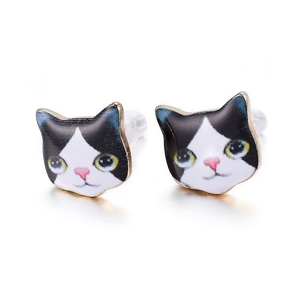 PandaHall Real 14K Gold Plated Alloy Kitten Stud Earrings, with Enamel and Environment Stainless Steel Pin, Printed, Cat Pattern, White...
PandaHall Real 14K Gold Plated Alloy Kitten Stud Earrings, with Enamel and Environment Stainless Steel Pin, Printed, Cat Pattern, White...