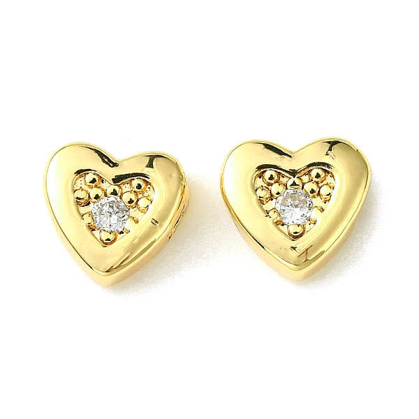 PandaHall Brass Micro Pave Cubic Zirconia Beads, Heart, Real 18K Gold Plated, 7x8x3.5mm, Hole: 0.9mm Brass+Cubic Zirconia Heart Clear
PandaHall Brass Micro Pave Cubic Zirconia Beads, Heart, Real 18K Gold Plated, 7x8x3.5mm, Hole: 0.9mm Brass+Cubic Zirconia Heart Clear