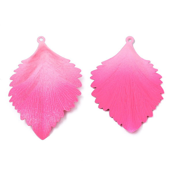PandaHall Spray Painted Iron Big Pendants, Leaf, Hot Pink, 63x42x5.5mm, Hole: 1.8mm Iron Leaf
PandaHall Spray Painted Iron Big Pendants, Leaf, Hot Pink, 63x42x5.5mm, Hole: 1.8mm Iron Leaf
