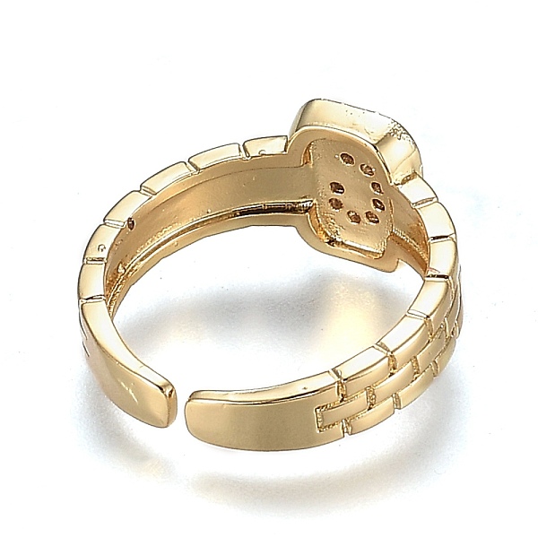 PandaHall Brass Micro Pave Clear Cubic Zirconia Cuff Rings, Open Rings, Cadmium Free & Lead Free, Rectangle, Golden, Letter.G, US Size 6 1/4...
PandaHall Brass Micro Pave Clear Cubic Zirconia Cuff Rings, Open Rings, Cadmium Free & Lead Free, Rectangle, Golden, Letter.G, US Size 6 1/4...