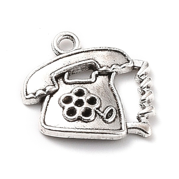 PandaHall Tibetan Style Alloy Telephone Charms, Antique Silver, 17x18x2.5mm, Hole: 1.8mm Alloy Others
PandaHall Tibetan Style Alloy Telephone Charms, Antique Silver, 17x18x2.5mm, Hole: 1.8mm Alloy Others