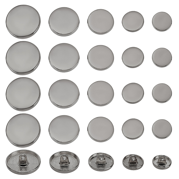 PandaHall OLYCRAFT 100pcs Gunmetal Alloy Shank Buttons 2mm Hole Metal Flat Round Buttons 11.5mm 12.5mm 15mm 18mm 20mm Round Sewing Shank...
PandaHall OLYCRAFT 100pcs Gunmetal Alloy Shank Buttons 2mm Hole Metal Flat Round Buttons 11.5mm 12.5mm 15mm 18mm 20mm Round Sewing Shank...