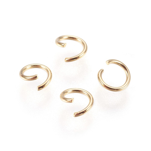 PandaHall 304 Stainless Steel Open Jump Rings, Golden, 21 Gauge, 5x0.7mm, Inner Diameter: 3mm, about 1000pcs/bag 304 Stainless Steel Ring
PandaHall 304 Stainless Steel Open Jump Rings, Golden, 21 Gauge, 5x0.7mm, Inner Diameter: 3mm, about 1000pcs/bag 304 Stainless Steel Ring