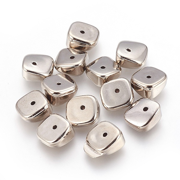 PandaHall CCB Plastic Beads, Square, Platinum, 10x10x3~5.5mm, Hole: 1.2mm Plastic Square
PandaHall CCB Plastic Beads, Square, Platinum, 10x10x3~5.5mm, Hole: 1.2mm Plastic Square