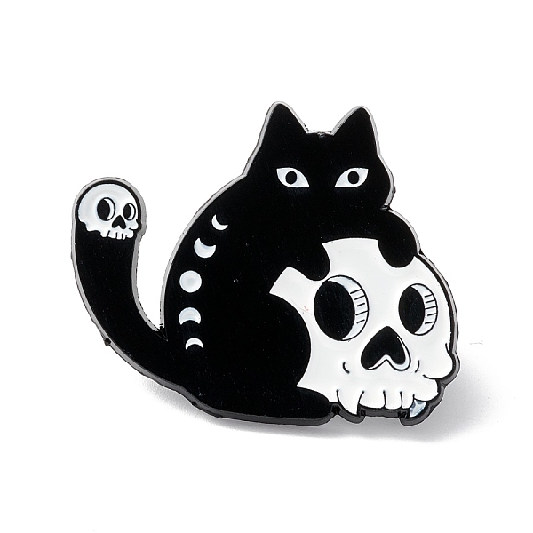 PandaHall Skull with Cat Enamel Pin, Halloween Alloy Brooch for Backpack Clothes, Electrophoresis Black, White, 25x31x1.5mm Alloy+Enamel...
PandaHall Skull with Cat Enamel Pin, Halloween Alloy Brooch for Backpack Clothes, Electrophoresis Black, White, 25x31x1.5mm Alloy+Enamel...