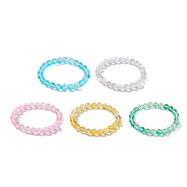 PandaHall 8mm Round Synthetic Moonstone Beaded Stretch Bracelets for Women, Mixed Color, Inner Diameter: 2 inch(5.2cm) Moonstone Round..., Multicolor
PandaHall 8mm Round Synthetic Moonstone Beaded Stretch Bracelets for Women, Mixed Color, Inner Diameter: 2 inch(5.2cm) Moonstone Round..., Multicolor
