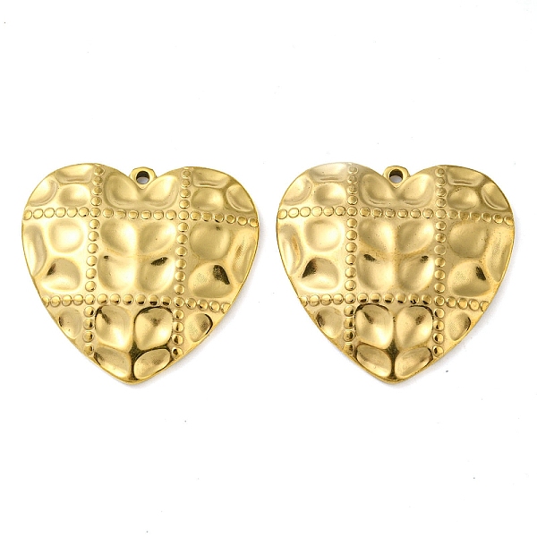PandaHall Ion Plating(IP) 304 Stainless Steel Pendants, Heart Charm, Real 18K Gold Plated, 26x27x3mm, Hole: 1.4mm 304 Stainless Steel Heart
PandaHall Ion Plating(IP) 304 Stainless Steel Pendants, Heart Charm, Real 18K Gold Plated, 26x27x3mm, Hole: 1.4mm 304 Stainless Steel Heart