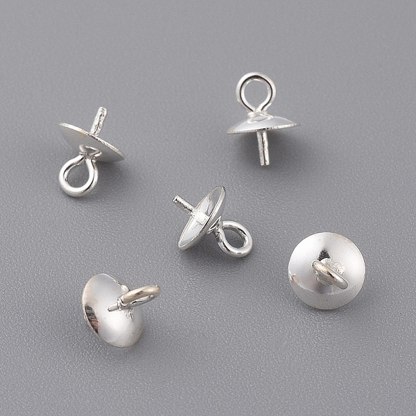 PandaHall 925 Sterling Silver Pendant Bails, For Half Drilled Beads, Silver, 6.5x5mm, Hole: 1mm, Pin: 0.5mm Sterling Silver
PandaHall 925 Sterling Silver Pendant Bails, For Half Drilled Beads, Silver, 6.5x5mm, Hole: 1mm, Pin: 0.5mm Sterling Silver