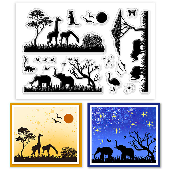 PandaHall PH Clear Stamps Animals Silicone Stamp Giraffe Birds Trees Elephant Clear Stamps for Card Making, Rubber Stamps Seal for Crafting...
PandaHall PH Clear Stamps Animals Silicone Stamp Giraffe Birds Trees Elephant Clear Stamps for Card Making, Rubber Stamps Seal for Crafting...